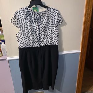Black & White Pok-a-Dot Dress